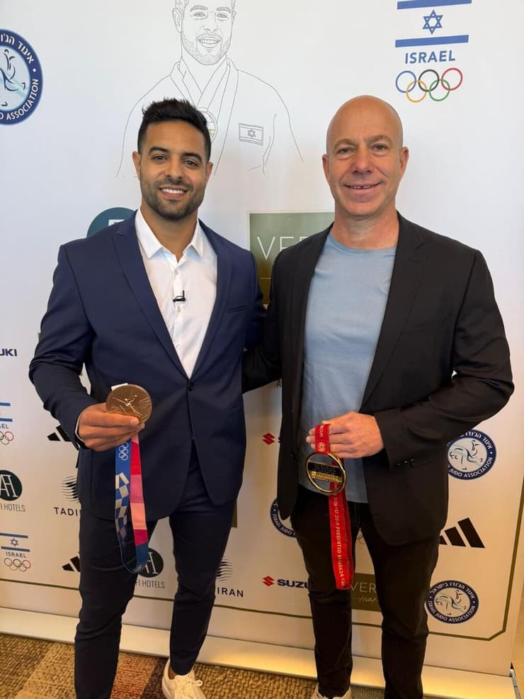 מוקי עם יו"ר מכון וינגייט ארי שטינברג