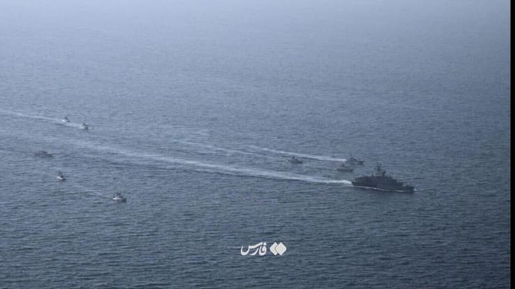 תרגיל של משמרות המהפכה במצרי הורמוז