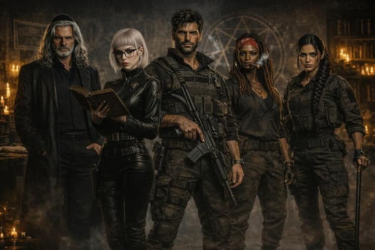 הדמויות מהספר "יחידת האוב"