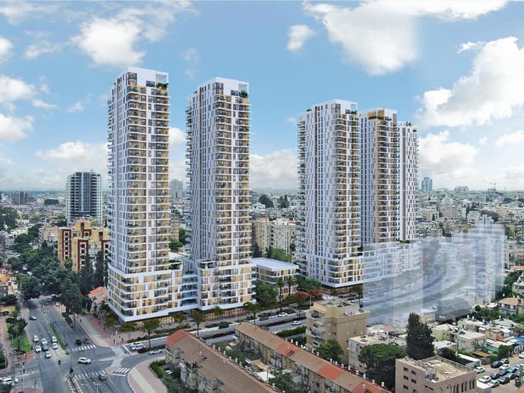 הדמיית מיזם פינוי בינוי ברמת ורבר בפתח תקווה