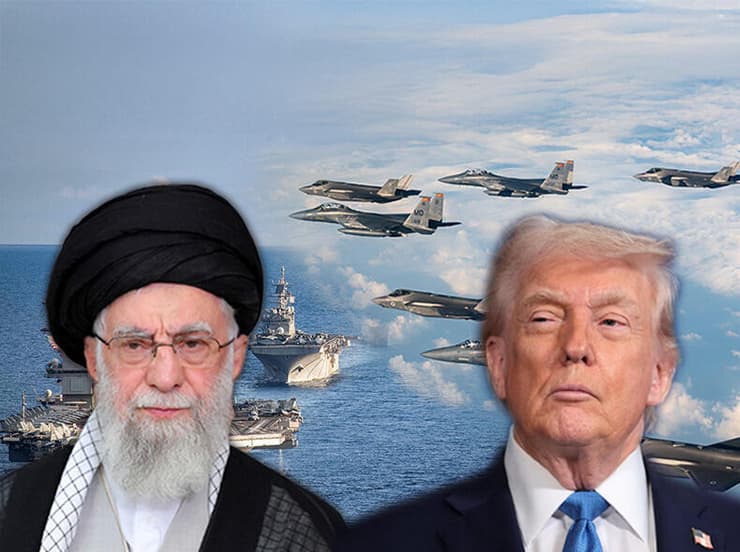 טראמפ וחמינאי (צילום: REUTERS/Jonathan Ernst, Office of the Iranian Supreme Leader/WANA (West Asia News Agency)/Handout via REUTERS) טראמפ וחמינאי