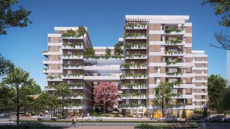 הדמיית מיזם פינוי בינוי ברחובות 