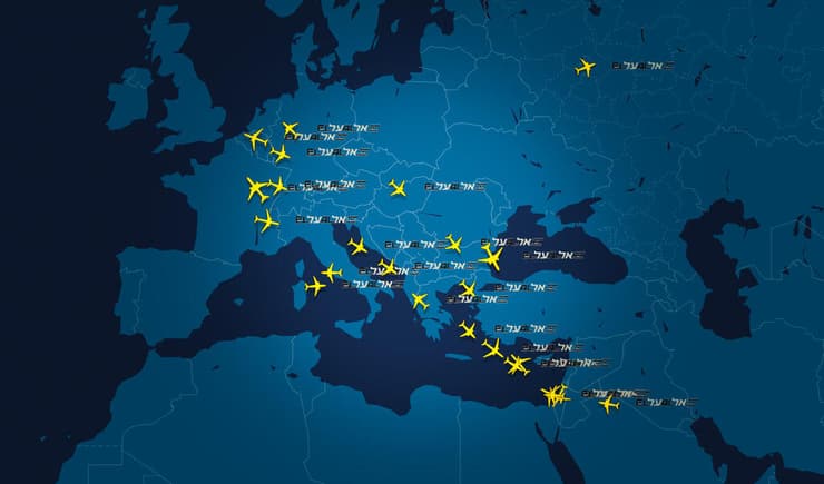 מטוסי אל על מעל אירופה, בזמן אמת 