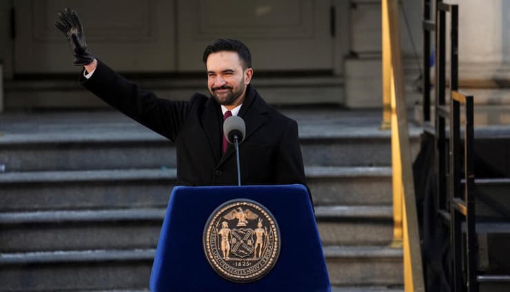 זוהראן ממדאני זוהרן ממדאני ראש העיר ניו יורק בטקס כניסתו לתפקיד 1.1.26