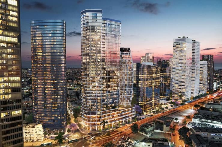 הדמיית פרויקט INTRO תל אביב