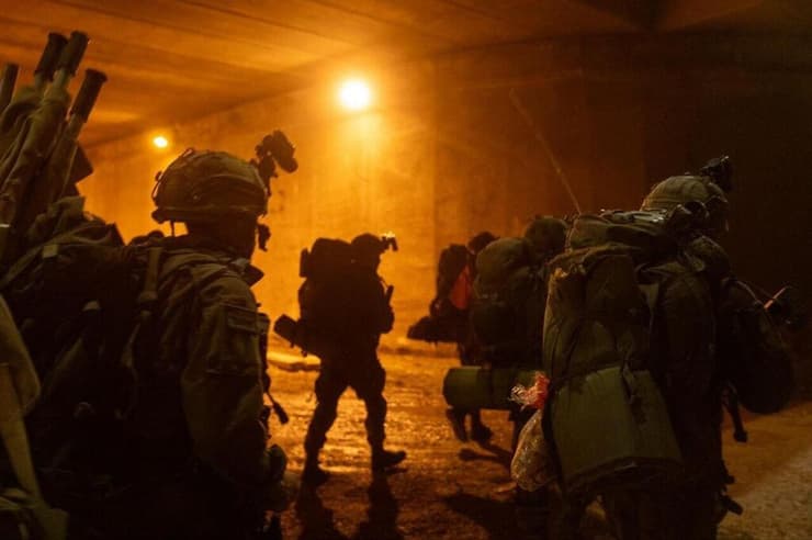 תיעוד סיירת גולני מתרגלים לחימה בחיזבאללה