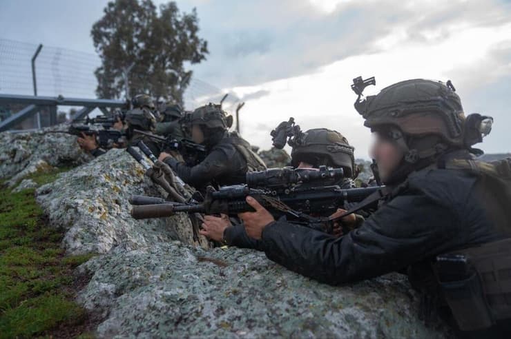 תיעוד סיירת גולני מתרגלים לחימה בחיזבאללה