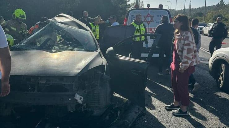 תאונה בכביש 805 סמוך לצומת יובלים