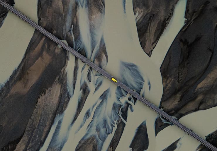 גשר מעל נהרות בוץ, מזרח איסלנד