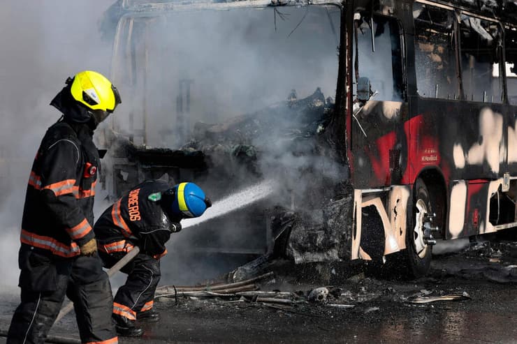 צילום: Ulises Ruiz / AFP מהומות ב חליסקו מקסיקו אחרי חיסול מנהיג קרטל סמים