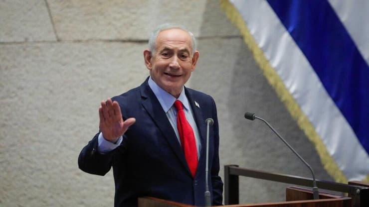 תלוי בחרדים. נתניהו (צילום: שלו שלום ) רה"מ בנימין נתניהו במליאה - דיון 40 חתימות