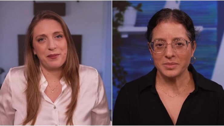 מימין לשמאל: כנרת ראובן, מורה לכיתה א' בבית הספר ברנדייס בהרצליה  ומרים נירים, מורה לחינוך מיוחד