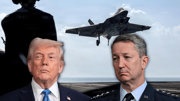  טראמפ והרמטכ"ל האמריקני דן קיין