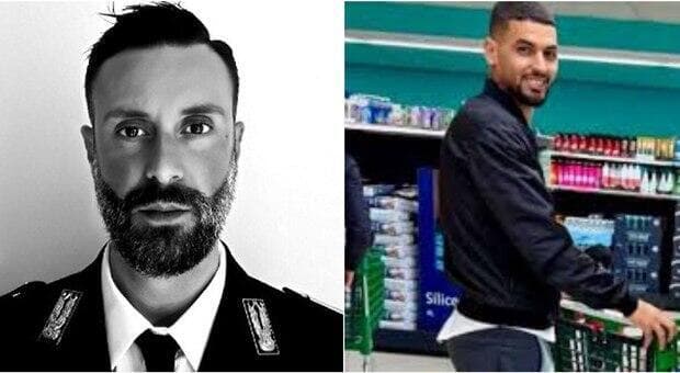 מנסורי והשוטר צ'ינטורינו. איטליה הכתירה אותו כגיבור, וכעת הוא נחשב לבוגד (מתוך פייסבוק וסוכנות הידיעות ansa) איטליה שוטר רצח מהגר סוחר סמים מרוקאי