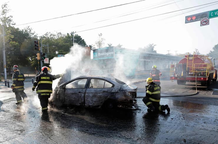 מקסיקו מדינת המחוז חליסקו מהומות אחרי חיסול אל מנצ'ו ראש קרטל הסמים חליסקו  