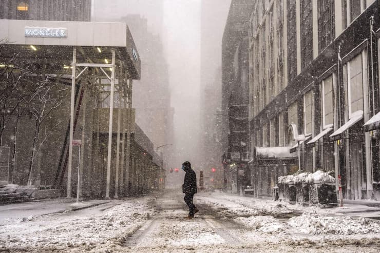 שלג בניו יורק