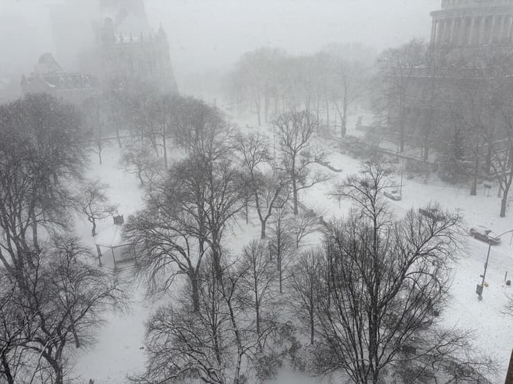 שלג בניו יורק