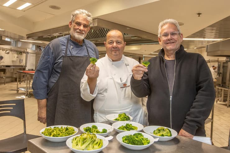 צוות הבודקים (מימין לשמאל): השף גלעד דולב, השף אבי שטייניץ והשף בועז דרור (צילום: עידו ארז) צוות הבודקים (מימין לשמאל): השף גלעד דולב, השף אבי שטייניץ והשף בועז דרור