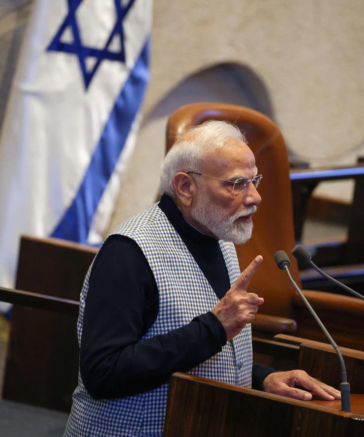ראש ממשלת הודו נרנדרה מודי בכנסת