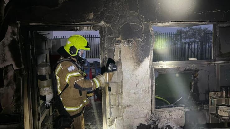 הפרוטקשן בגליל העליון - שריפה בגן ילדים באליפלט