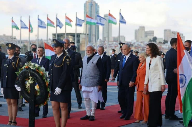 קבלת הפנים למודי בירושלים (צילום: מארק ישראל סלם/הג'רוזלם פוסט) טקס קבלת פנים לראש ממשלת הודו נרנדרה מודי בכנסת