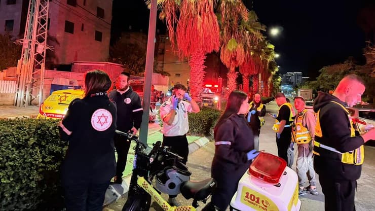 צילום: תיעוד מבצעי מד"א זירת השריפה בנתניה