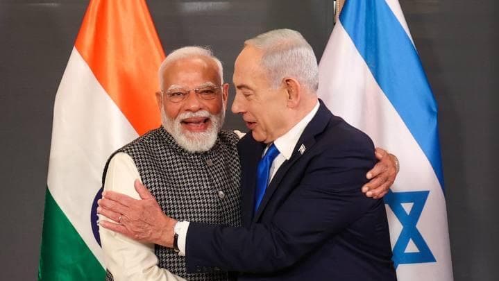 צילום: דוברות רה"מ טקס קבלת פנים לראש ממשלת הודו נרנדרה מודי בכנסת