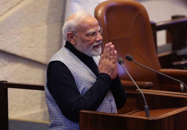 ראש ממשלת הודו נרנדרה מודי בכנסת