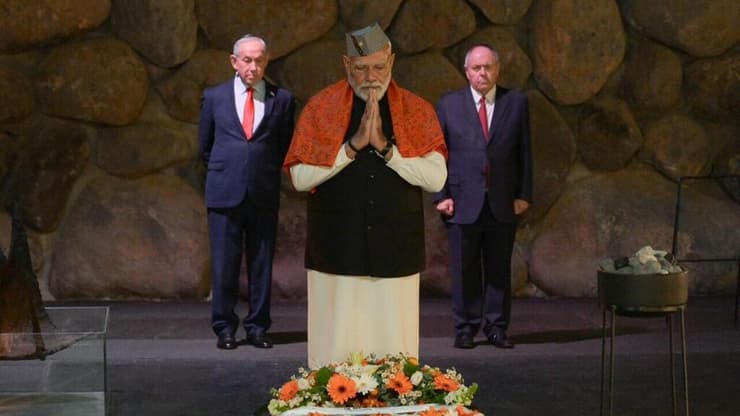 נתניהו ומודי ביד ושם