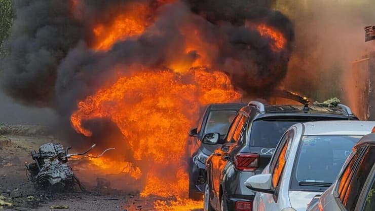 זירת נפילה בראש העין (צילום: שימוש לפי סעיף 27א בחוק זכויות יוצרים) זירת הנפילה בראש העין