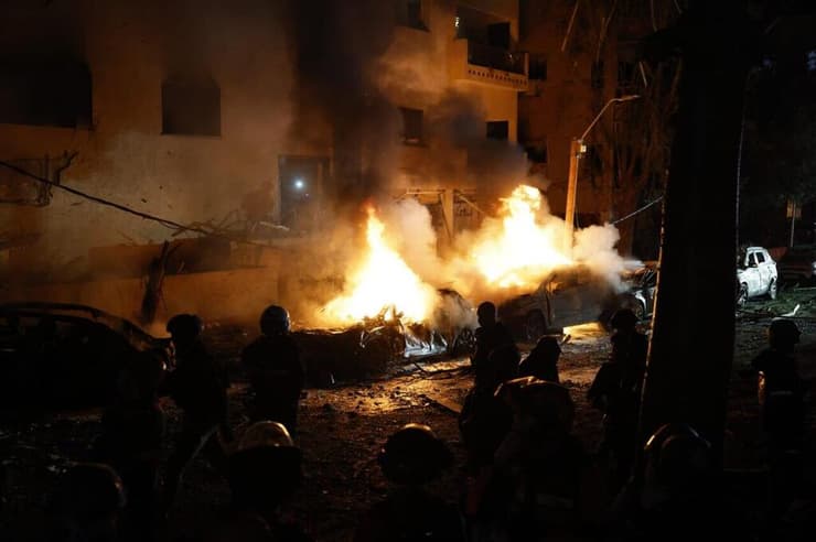 כוחות בזירת הנפילה בתל אביב