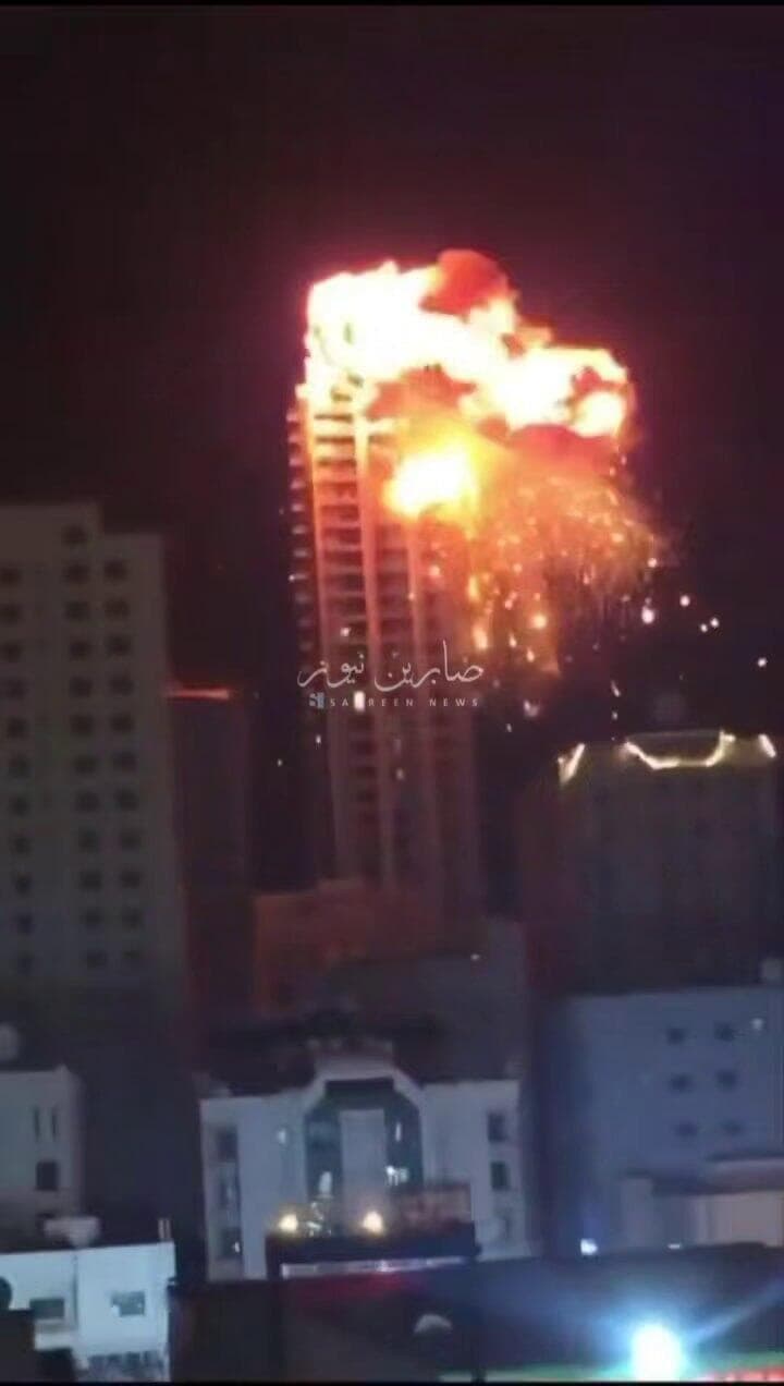 דיווח על פגיעה כטב"ם בבניין בבחריין