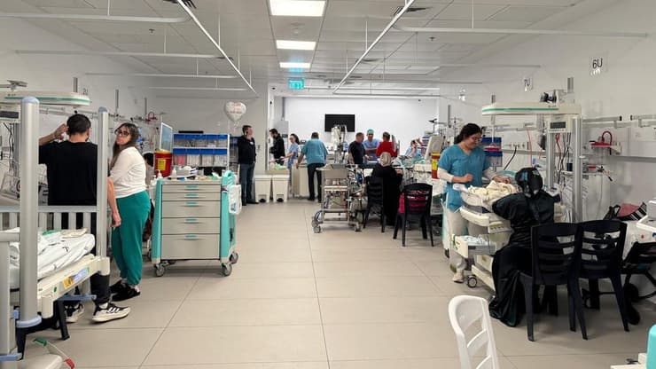 בית החולים שניידר לילדים עבר למוד חירום במבצע "שאגת הארי" (צילום: דוברות שניידר) בית החולים שניידר לילדים עבר למוד חירום במבצע "שאגת הארי"