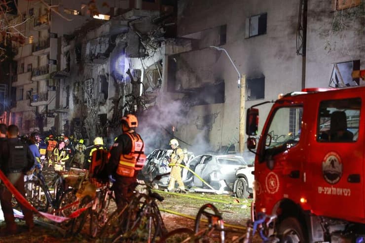 זירת נפילה בתל אביב