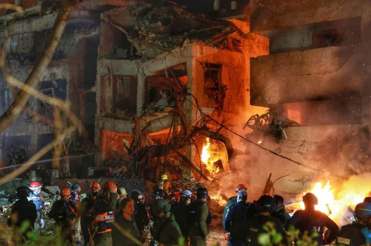 זירת הנפילה בתל אביב