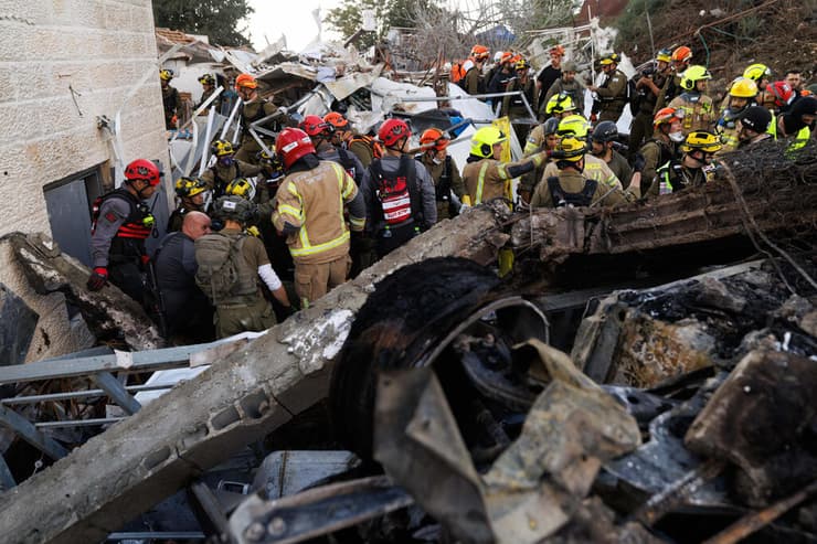 זירת הנפילה בבית שמש (צילום: זיו קורן) זירת הנפילה בבית שמש