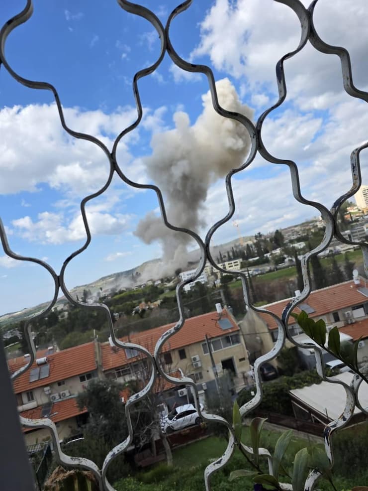 פגיעה ישירה של טיל ששוגר מאיראן