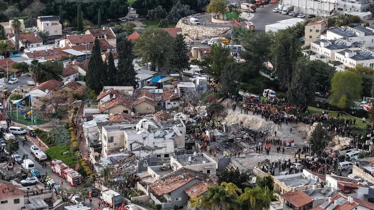 זירת הפגיעה בבית שמש