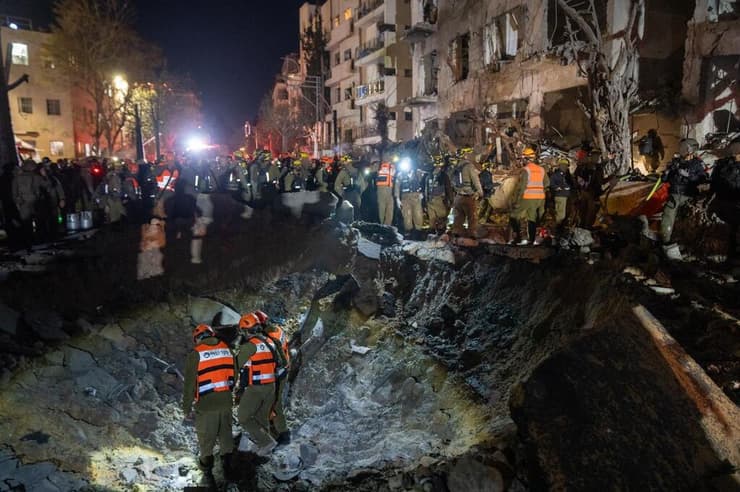 זירת הנפילה בתל אביב