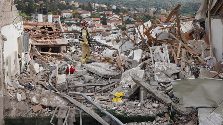 זירת הנפילה בבית שמש (צילום: זיו קורן) זירת הנפילה בבית שמש