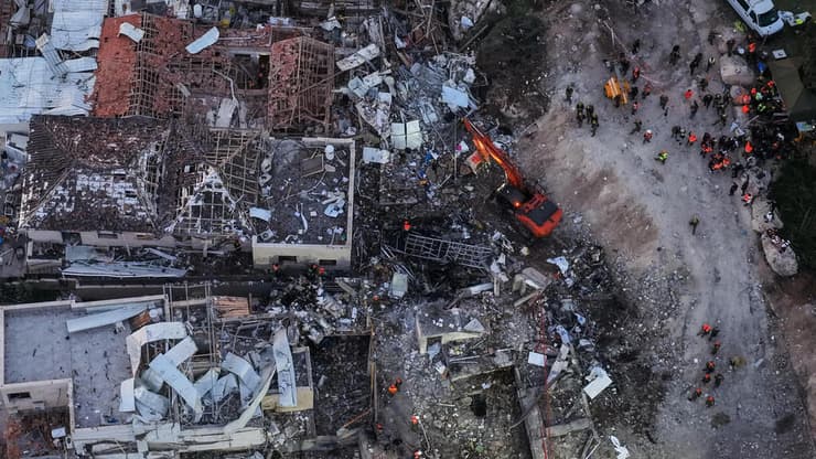 זירת הפגיעה בבית שמש