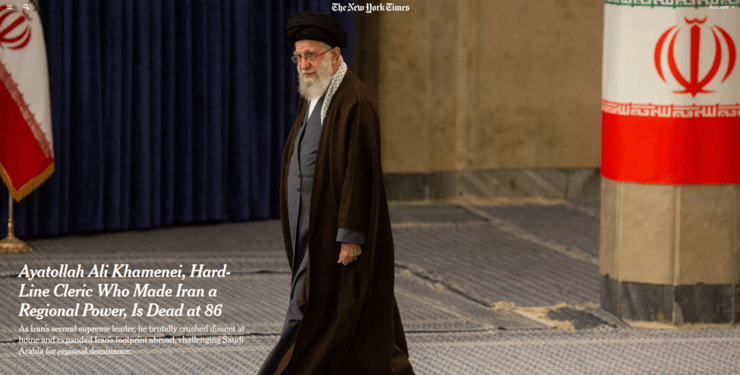 כותרת הכתבה ב"ניו יורק טיימס" הבוקר