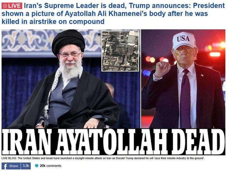 סיקור חיסול חמינאי בתקשורת הבינלאומית