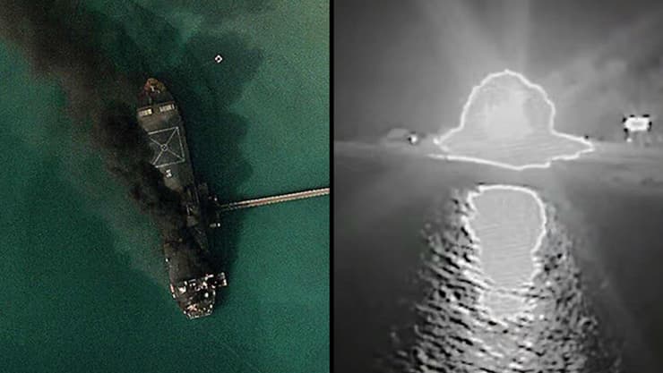 צילום: AFP PHOTO / © 2026 PLANET LABS PBC נמל בנדר עבאס