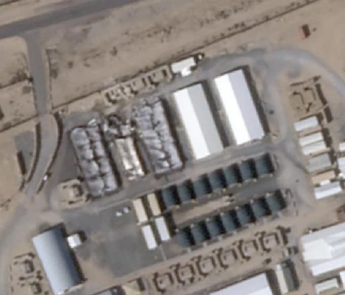 תמונות לוויין מהנזק לבסיס בכווית