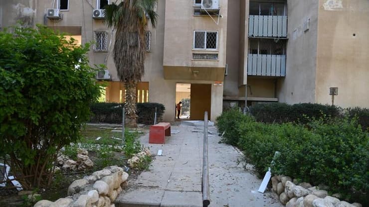 צילום: הרצל יוסף הבניין שנפגע בבאר שבע