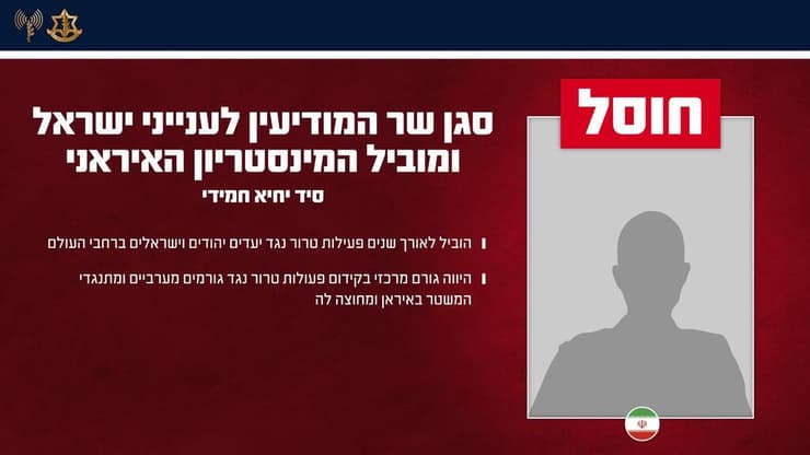 בכיר המיניסטריון שחוסל (צילום: דובר צה"ל) המטה הראשי של המיניסטריון שהותקף