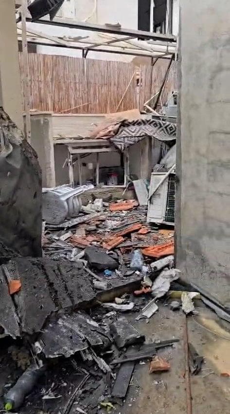 הנזקים מהפגיעה הישירה בבית בחצור הגלילית