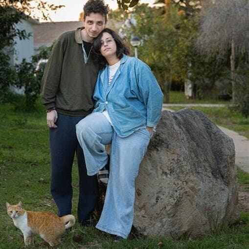 נועה אלישע ומיתר גלמן, פונו מהעוטף - והחליטו לחזור. "המושג 'מקום בטוח' זז כל הזמן" (צילום: גון מזראי) נועה אלישע ומיתר גלמן