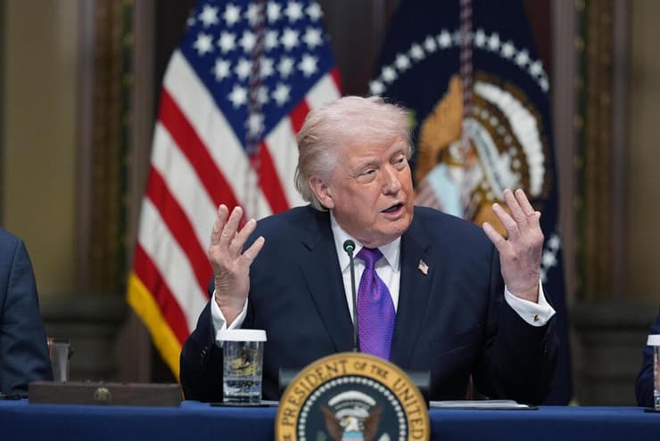 דונלד טראמפ נואם הבית הלבן וושינגטון